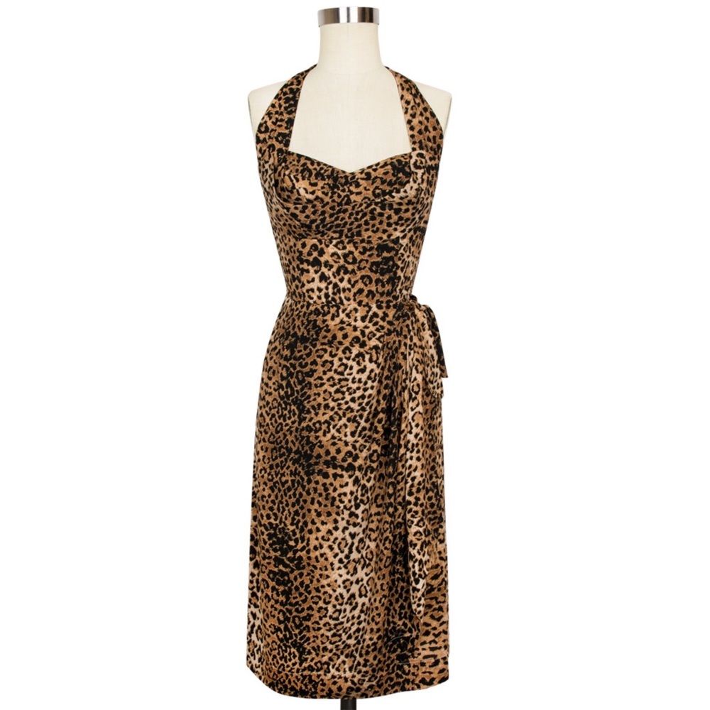 Trashy Diva - Lena Sarong Dress in Leopard